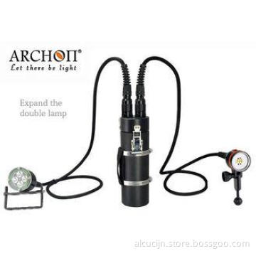4000 Lumens LED CREE WH46 dive rite canister light with Typ